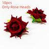 10pcs 3D Dew Drops Artificial Rose DIY Elegant Flower Arrangement  Home Decor