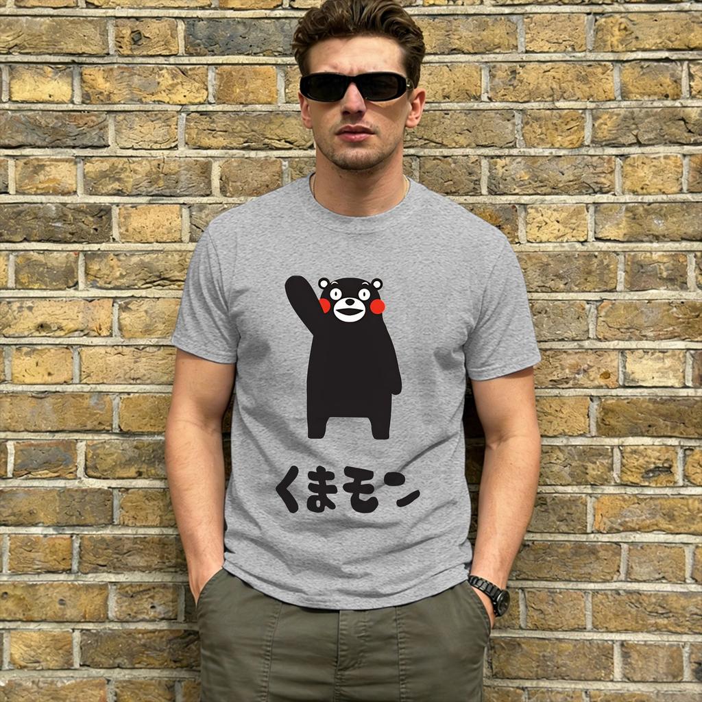 Satanic Bear Pure Cotton Tshirt For Couple Beach Vintage T Shirts Oneck Hip Hop Tee Shirt Oversize Design Tops