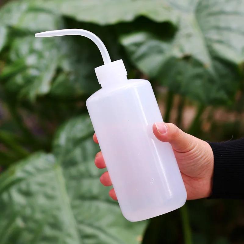 250/500/1000ml Curved Spout Watering Jug for Succulents Non-Spray Squeeze Bottle for Lab/Plant Care Durable Wash Tool