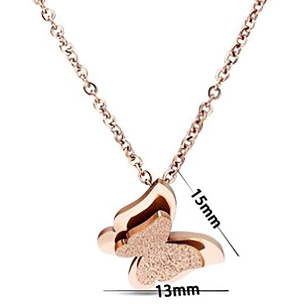 Schmetterlingskette Leicht Wunderschön Schlicht Titanstahl Schmetterlingskette für Damen