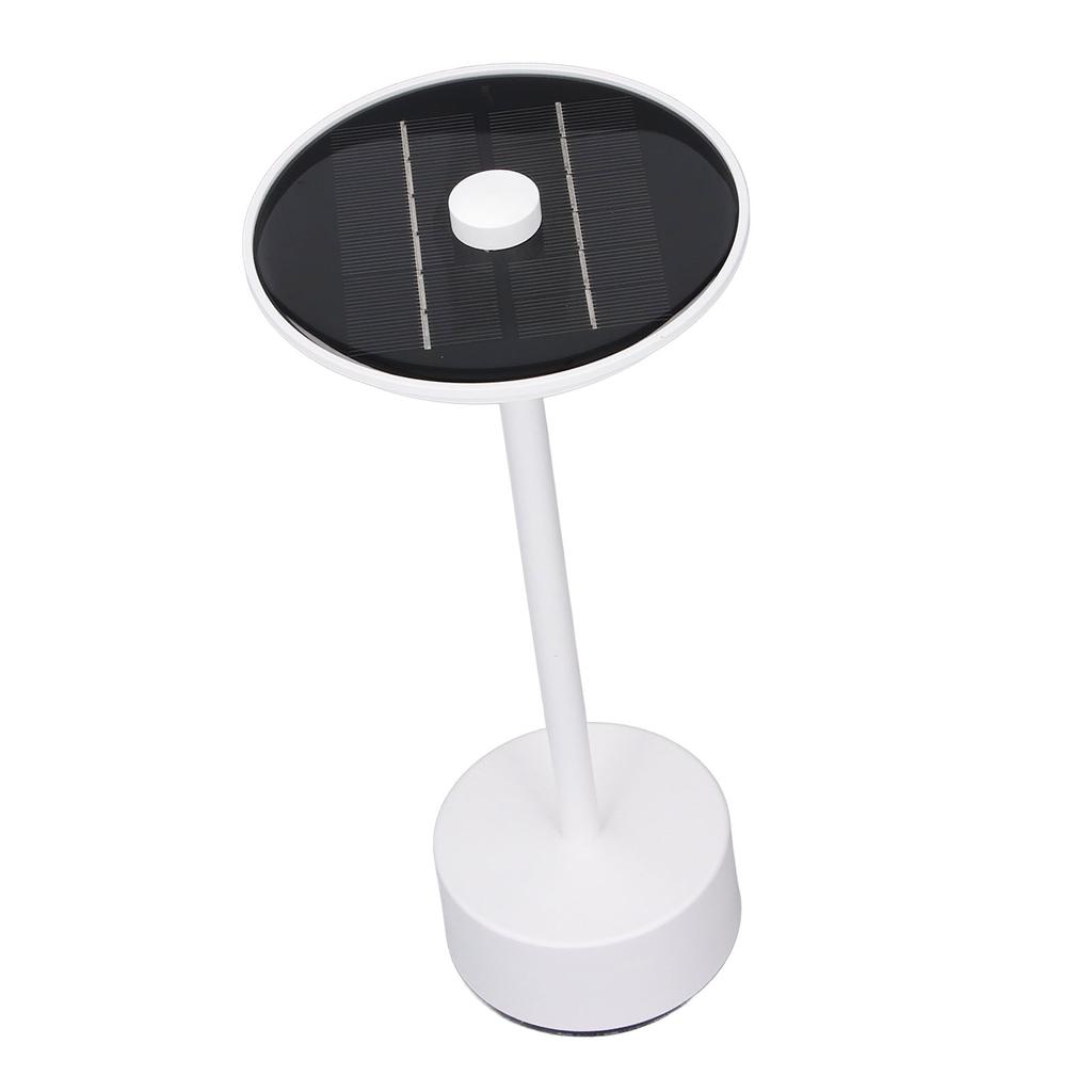 Solar Table Lamp LED Cordless 3 Light Source Touch Control Stepless Dimmable IP44 USB Rechargeable B