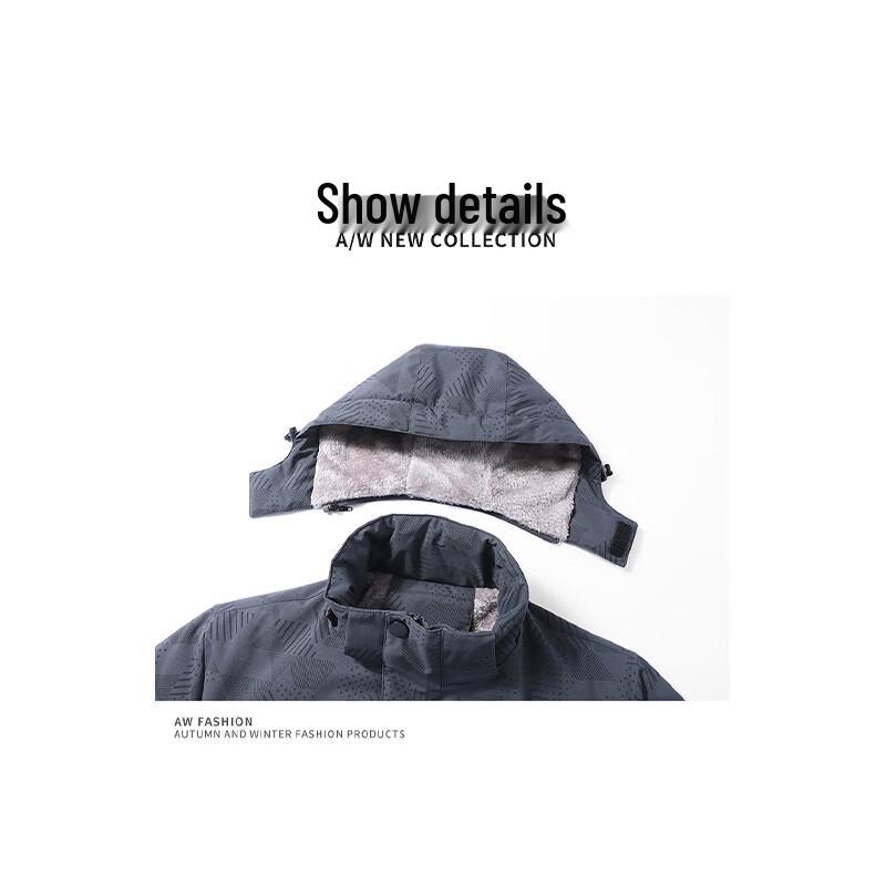 PLAYBOY Men's Fleece Lined Winter Jacket