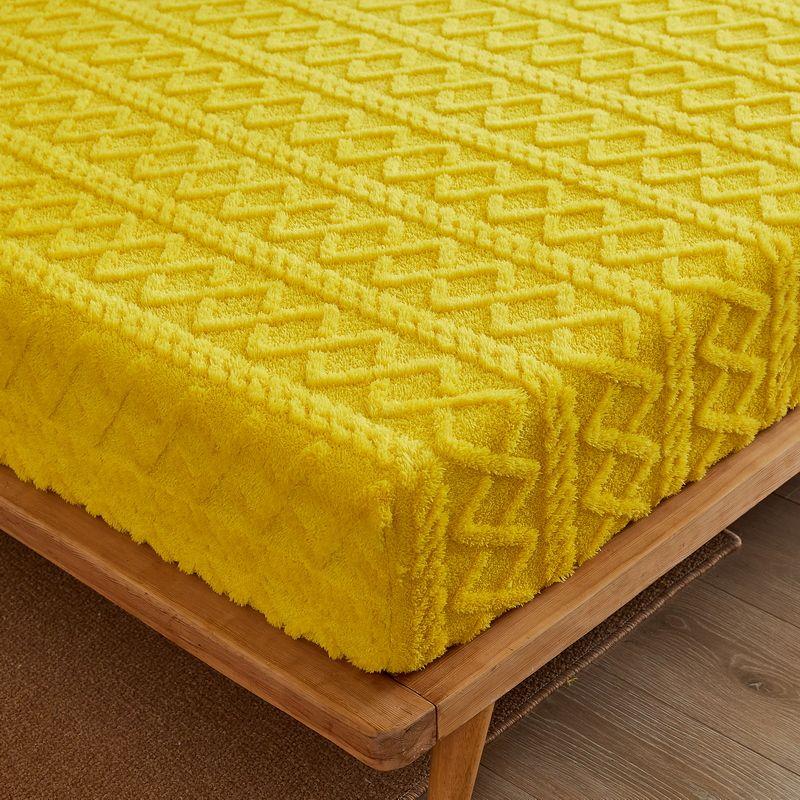 Coral Velvet Bedsheet Bedspread Milk Velvet Mattress Protective Cover Winter Plush Insulation Bedspread