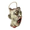 Halloween Spooky Candy Bucket Zombie Head Handbag Creepy Trick or Treat Candy Pail for Halloween Party Haunted Houses Decoration