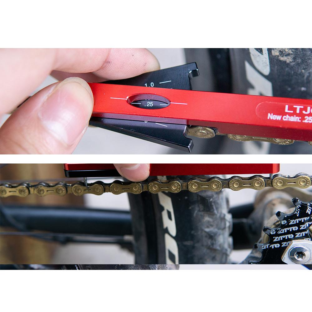 MTB indikátor opotřebení řetězu jízdního kola Nástroj na kontrolu řetězu jízdního kola
