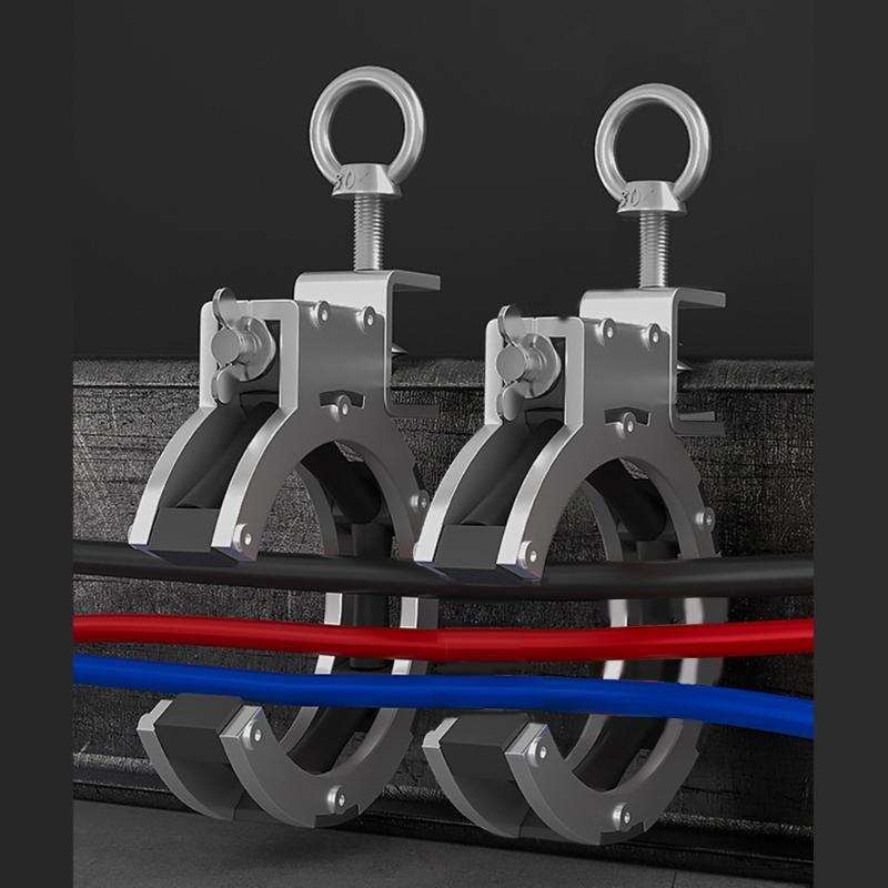 Upgrades Steel Bridge Mount Cable Pulley 65mm Large Opening Smooth Spindles Roller for Electrical Conduits Installation