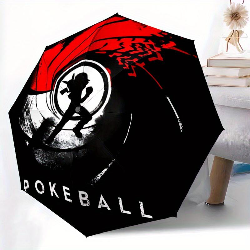 Pokeball Pokémon Automatic Open/close Umbrella, Heavy-Duty Iron Frame, Folding Portable Design, Travel, Everyday Use 186