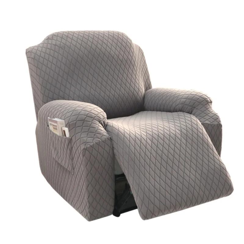 4Pcs Split Thicken Recliner Chair Cover Elastic Jacquard Single Sofa Covers  Chair Slipcovers Stretch Armchair Protector