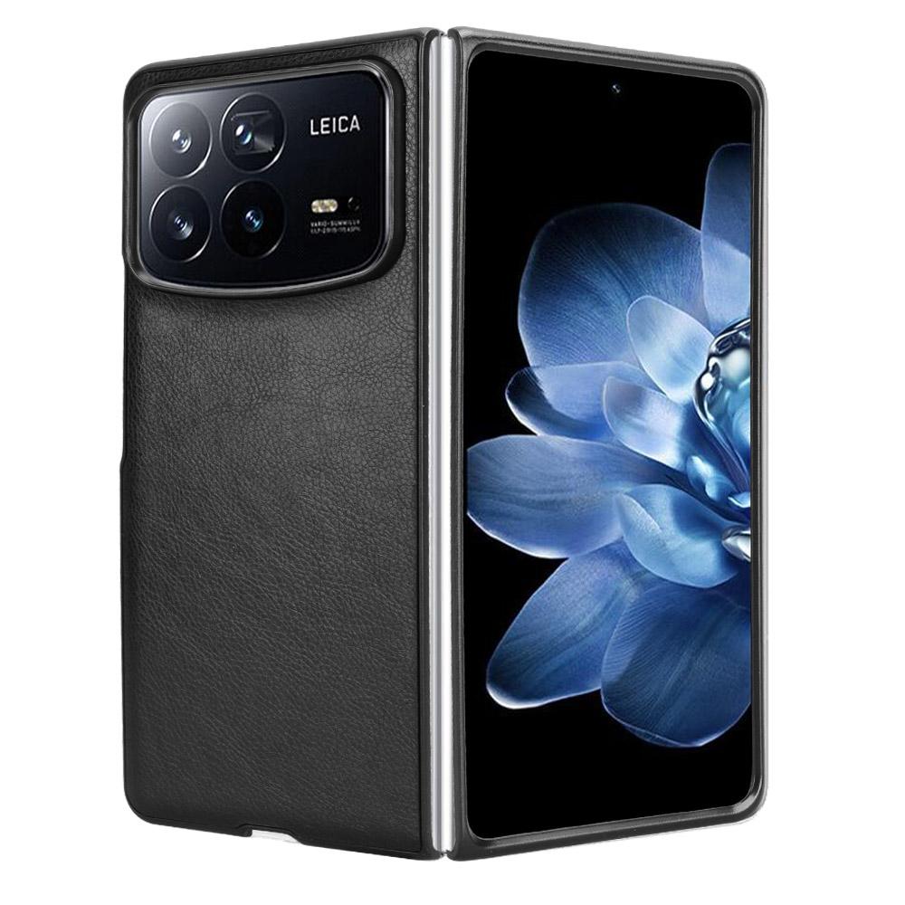 Für Xiaomi Mix Fold 4 5G Hülle Litschi-Textur PU-Leder+PC Handyhülle