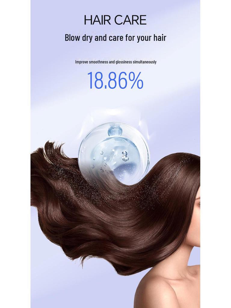 High-Speed Hair Dryer: Powerful Salon-Grade for Home, Hotel, or Homestay with Blue Light Technology