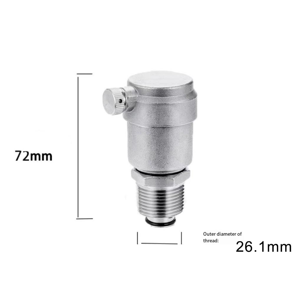 For Hot And Cold Water Systems Pointed Heating Valve Stainless Steel Valve DM15 G1 2 71*21mm Efficient Air Venting Valve