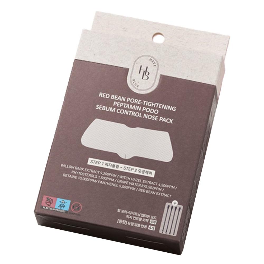 [HEVE BLUE] Pot Pore Tightening Peptamin Podo Sebum Control Nose Pack 7g*4EA