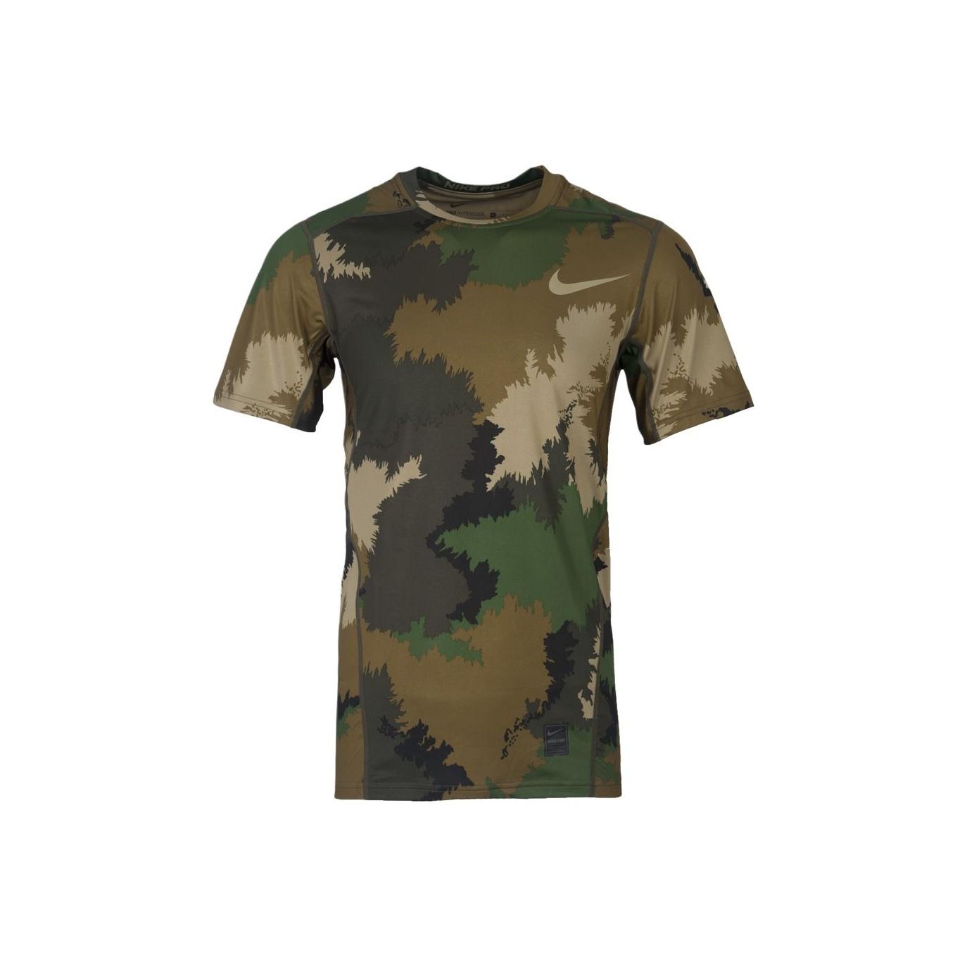 

Nike Pro NP Hprcl Top Ss Fttd Aop Pullover Knit Sports Short Sleeve T-Shirt Men Tops 801805-325 L