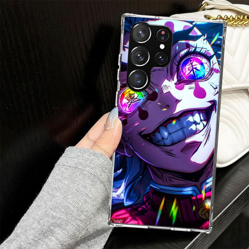Demon Slayer Douma Case for Samsung Galaxy S25 S24 S23 S22 Ultra Soft Phone Cover S25 Edge S21 Plus S20 FE S10 + Black Cover
