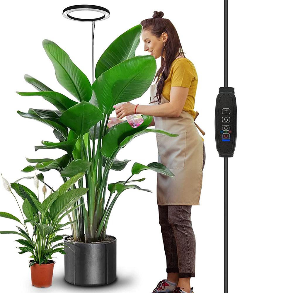 Xiaomi 165cm Height Adjustable LED Ring Grow Lights Indoor Plants Full Spectrum Large Plant Light for Indoor Plants USB Growing Lamp