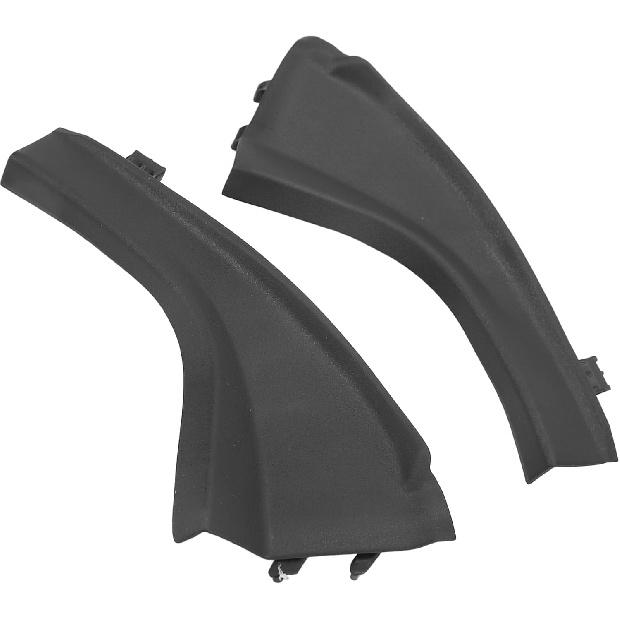 Front Wiper Side Cowl Extension Cover, Black Professional Exquisite Appearance 53866 42012 2PCS for 2006 To 2012