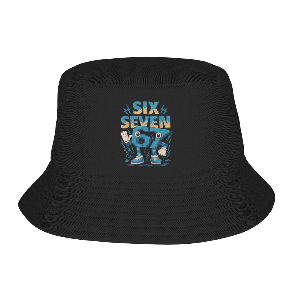 Unisex 6 7 Valentines Day 67 Valentine Meme Bucket Hat Portable Fisherman Hats Summer Funny Hunting Caps Hip Hop Sunscreen Hat