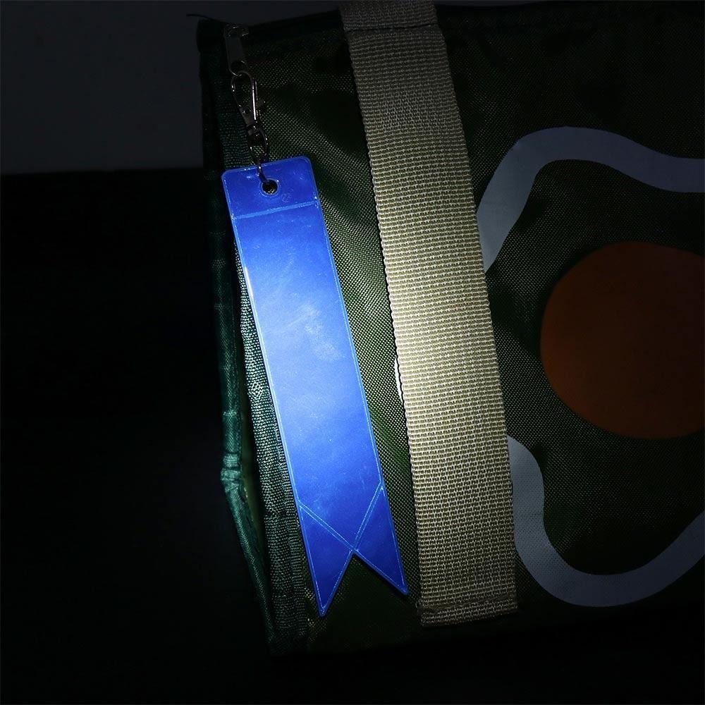 10Pcs Waterproof Car Reflective Keychain Soft PVC DIY Car Keyrings  Auto Decoration