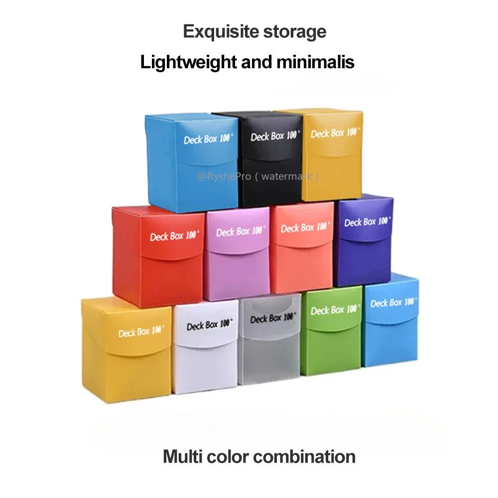 Multi Color Deck Case Hold Up 1000+ Sleeveless Cards Waterproof Durable Trading Card Storage for MTG TCG Cards whith 5 dividers