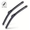 1Pc Car Windshield Wiper Blades Hook Universal Soft Rubber Frameless Bracketless Car Wipers 14" 16" 18" 19" 20" 21" 22"