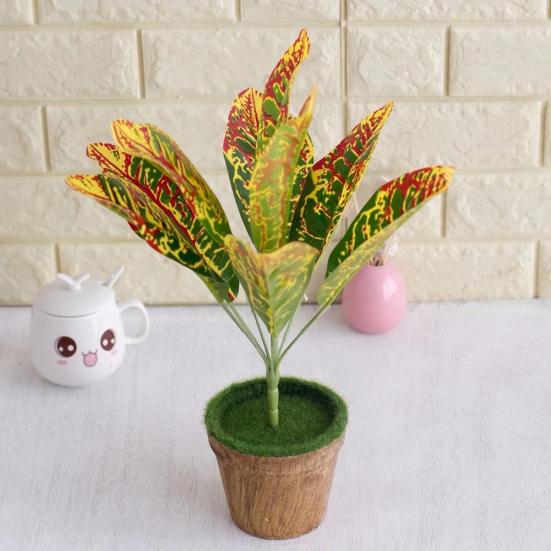 1Pc Plantas artificiais falsas perenes à prova d'água para casa, hotel, decoração imarcescível