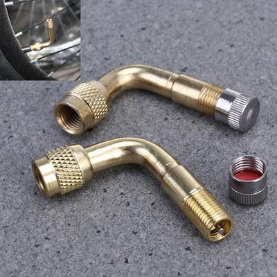With Extension Adapter Brass Air Tyre Valve Stem Bike Parts  Electric Bicycle Valves Accessories