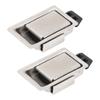 Pair of Toolbox Handle Latch Stainless Steel Flush Mount Fit Paddle Handle Latch for RV Boat Trailer