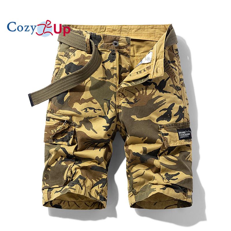 

Cozy Up Summer Men Multi Pocket Camouflage Cargo Shorts Mens Casual Cotton Shorts Spring Jogger Pants Fashion Beach Shorts 38 червоний