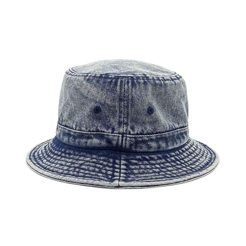 2024 New Design Fashionable Vintage Unisex Casual Fishing Denim Caps Cowboy Washed Denim Jean Bucket Hats