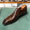 Fashion Luxury Italian Mens Wedding Dress Shoes Genuine Leather Handmade Brogue Wingtip Oxford Shoes Black Coffee Formal Shoes for Men