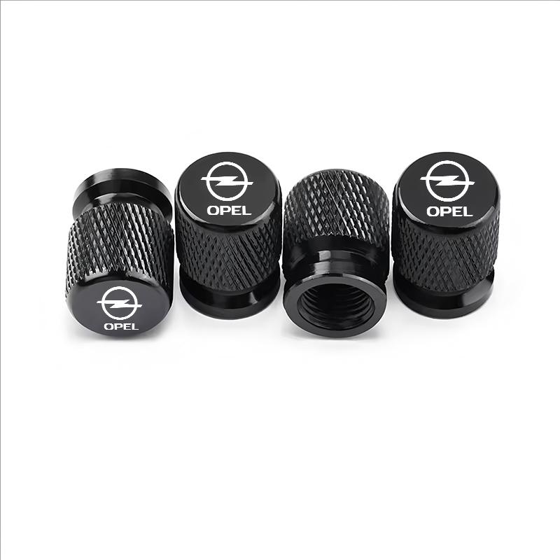 4Pcs Car Wheel Tire Valve Caps Air Stem Covers Accessories For Opel Astra j Insignia Astra g Corsa Zafira b Mokka Vivaro Meriva