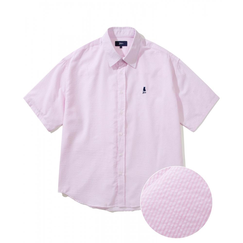 

YALE 419 Delivery SEERSUCEKR HERITAGE DAN BIG SHIRT PINK STRIPE