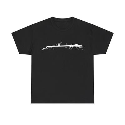 Porsche 911 Turbo S Cabriolet 992 Σιλουέτα Αυτοκινήτου T-shirt
