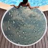 Round Beach Towel Raindrops Pattern Beach Blanket Pool Towels Soft Sand Free Water Absorbent Picnic Yoga Throw Mat Blankets
