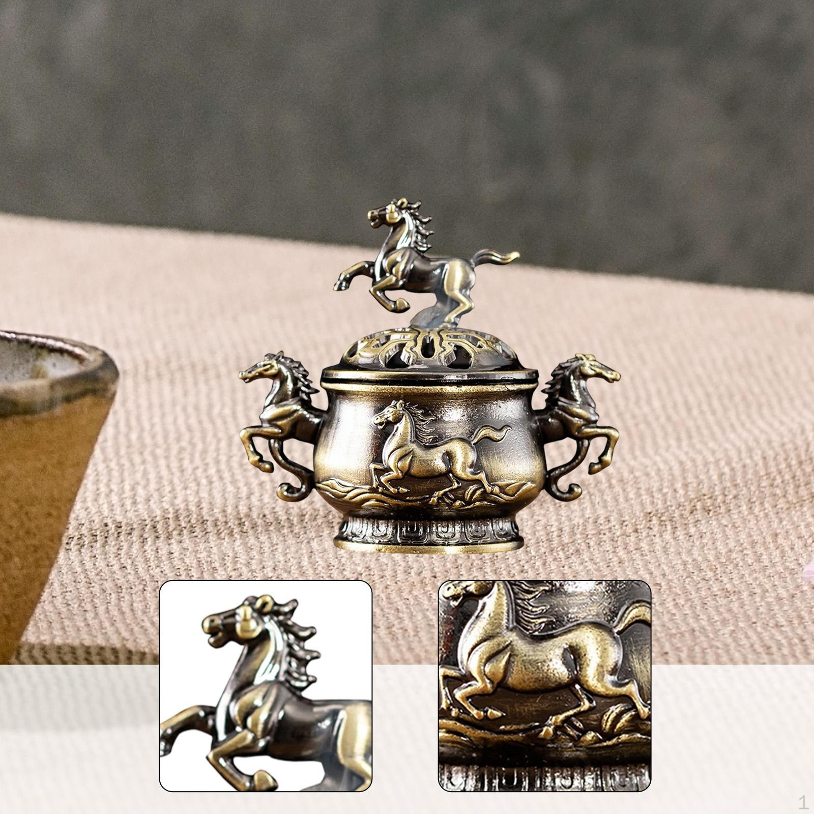 

Burner Embossed Hollowed Out Censer for Cabinet Bookshelf Tea House