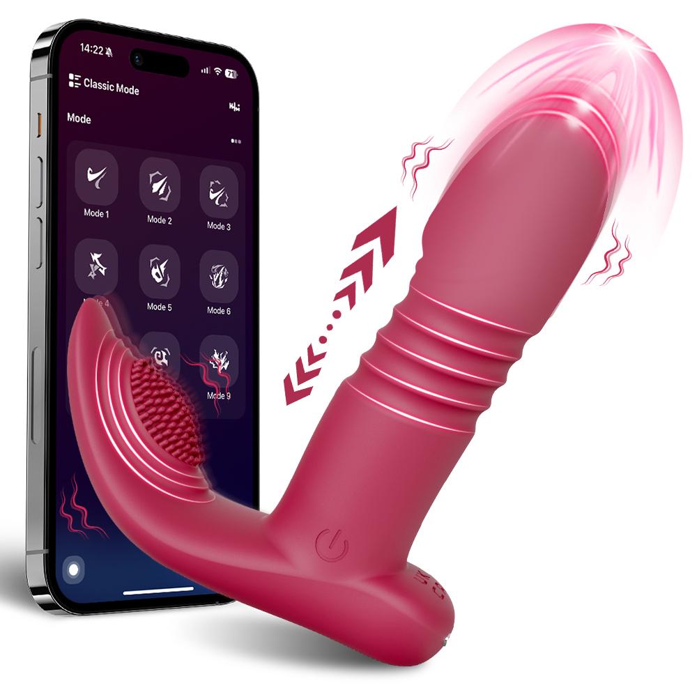 APP Control Thursting Panties Vibrator Wearable Vagina Vibrator for Women G-Spot Clitoris Female Masturbation Sex Toy for Women