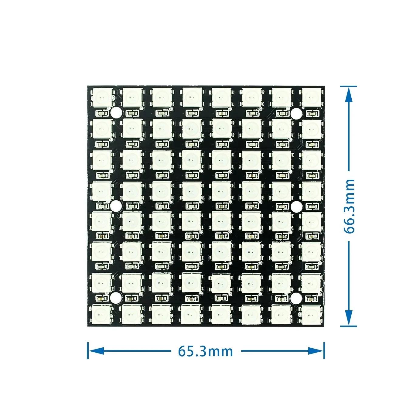 

WS2812 LED 5050 RGB 8x8 64 LED Matrix for Arduino 5050 led 8x8