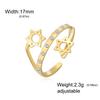 Minimalist Star of David Open Ring Magen David Ring Wicca Amulet Hexagram Ring Adjustable Je Star Jewelry for Women & Men