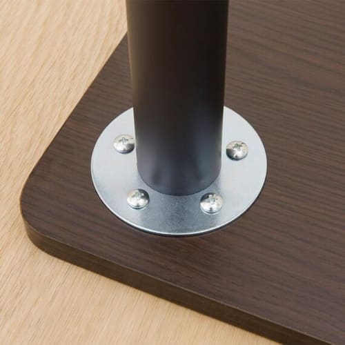 Nitori Hello Coffee Table with Easily Removable Legs, Dark Brown, 80cm Wide x 60cm Deep x 36cm High, 8760957