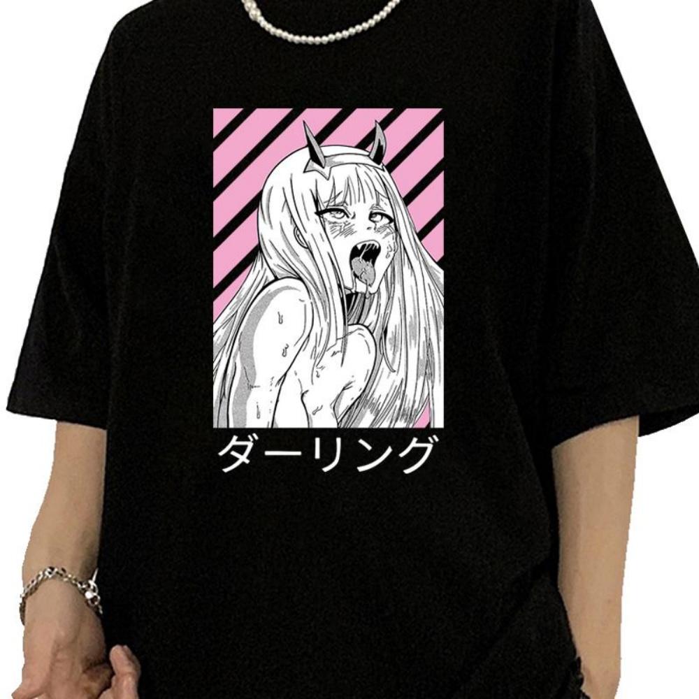 

Ограниченная коллекция Darling Anime Waifu Manga с короткими рукавами, спортивная, для бега, японская, для мужчин, подарочная футболка, летняя свободная футболка, модная рубашка S чёрный