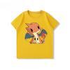 Potdemiel  100 Cotton Childrens Summer New TShirt with Pikachu Print Unisex Comfortable and Breathable Childrens TShirt