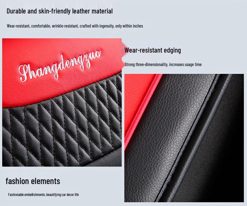 Buick Excelle GT/XT 2021 Lädersätesskydd för 13/14/15-modeller - Fullständigt skydd, Design för fem säten