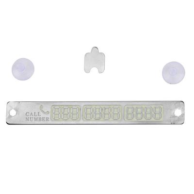 Parking Notification Phone Number Card Luminous Telephone Number Plate Car-Styling Accessories