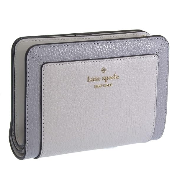 Женский бифолд-кошелек Kate Spade, компактный, из кожи, бренд outlet, Lena Colorblock, средний компактный бифолд-кошелек KI834 (МонтажСерый) [Использовал]
