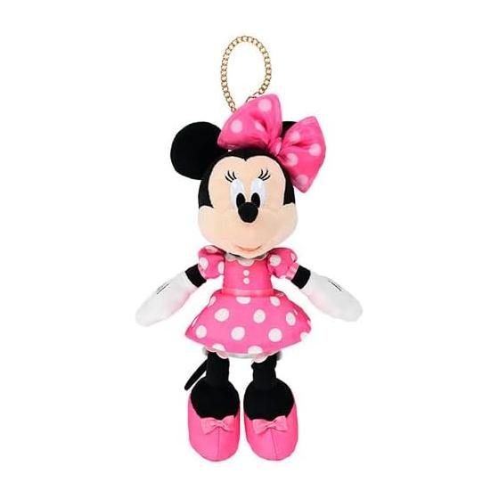 Minnie Mouse Plush Dot Pattern Ribbon Costume Tokyo Disney Resort Limited Minnie Day Charm Included Pink