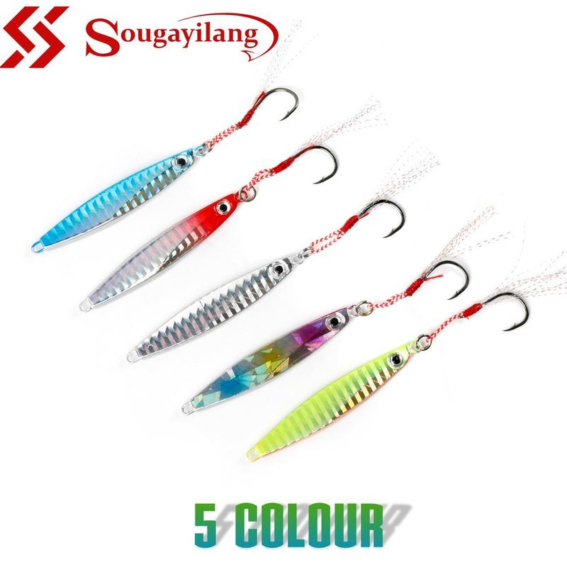 

Sougayilang Umpan Pancing 1 шт. 21 г Umpan Logam Металлическая приманка для джиггинга Искусственные рыболовные приманки 5pcs