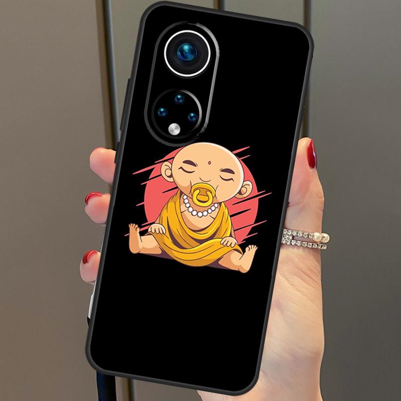 

Cute Buddha Monk Zen Buddhism Case For Honor X8a X9a X7a X6a X7 X8 X9 X9b X8b Honor 90 70 50 10 Lite Magic 6 5 Pro Cover Honor 70