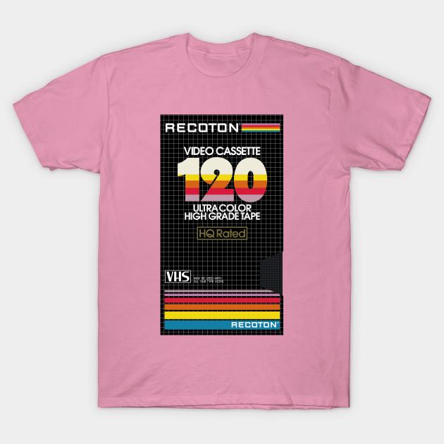 T Shirt Women Recoton Vhs Harajuku Print Kawaii Tshirt Summer Short Sleeve Female T-Shirt Top Tee