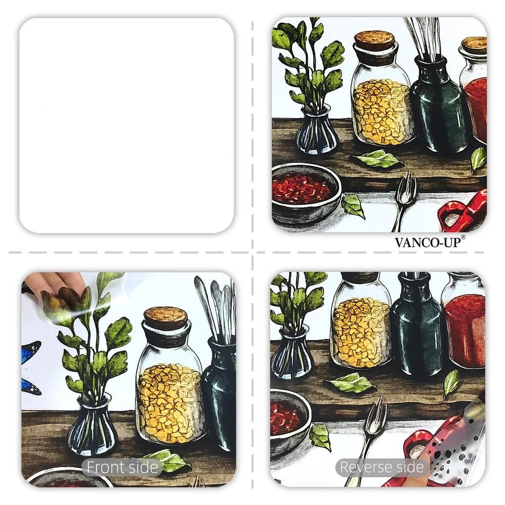 Küchen-Wandaufkleber Abnehmbare Wanddeko DIY Anpassbares Design