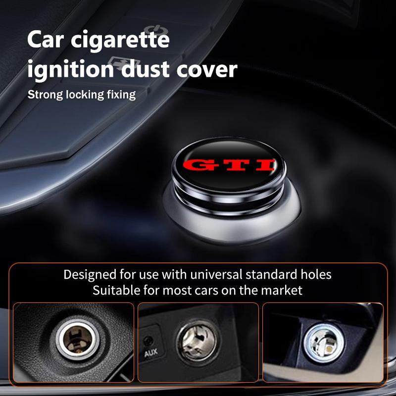 CUP1 Car Cigarette Lighter Cover DustProof Decoration Cap For Volkswagen VW Beetle CC B5 B6 B7 EOS GTI MK2 MK4 MK5 MK6 Phaeton